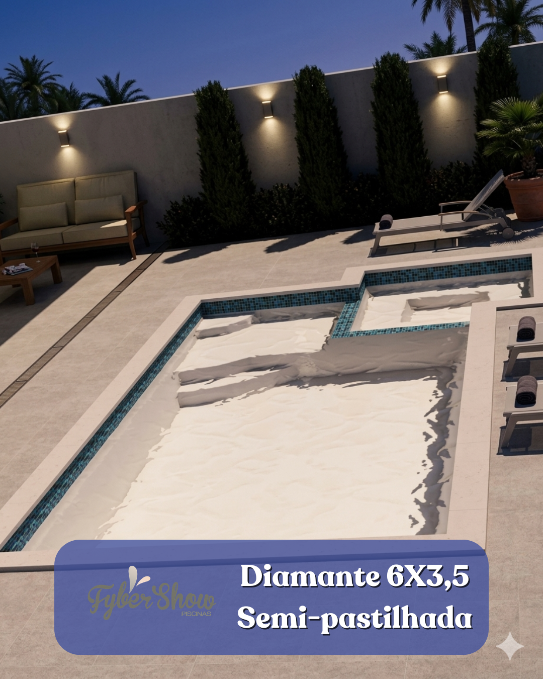 Piscina de fibra